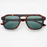 Addison Acetate Unisex Aviator Sunglasses  : Tortoise / G15
