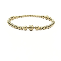 The Nantucket Collection 14k Gold- Filled Beaded Bracelets: 2mm6 / 6.5"