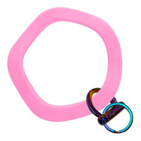 Wavy Bracelet Key Ring: Gold / Wavy - Surf