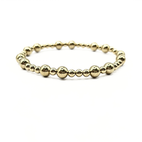 The Charleston Collection 14k Gold-Filled Beaded Bracelets: 6.5"