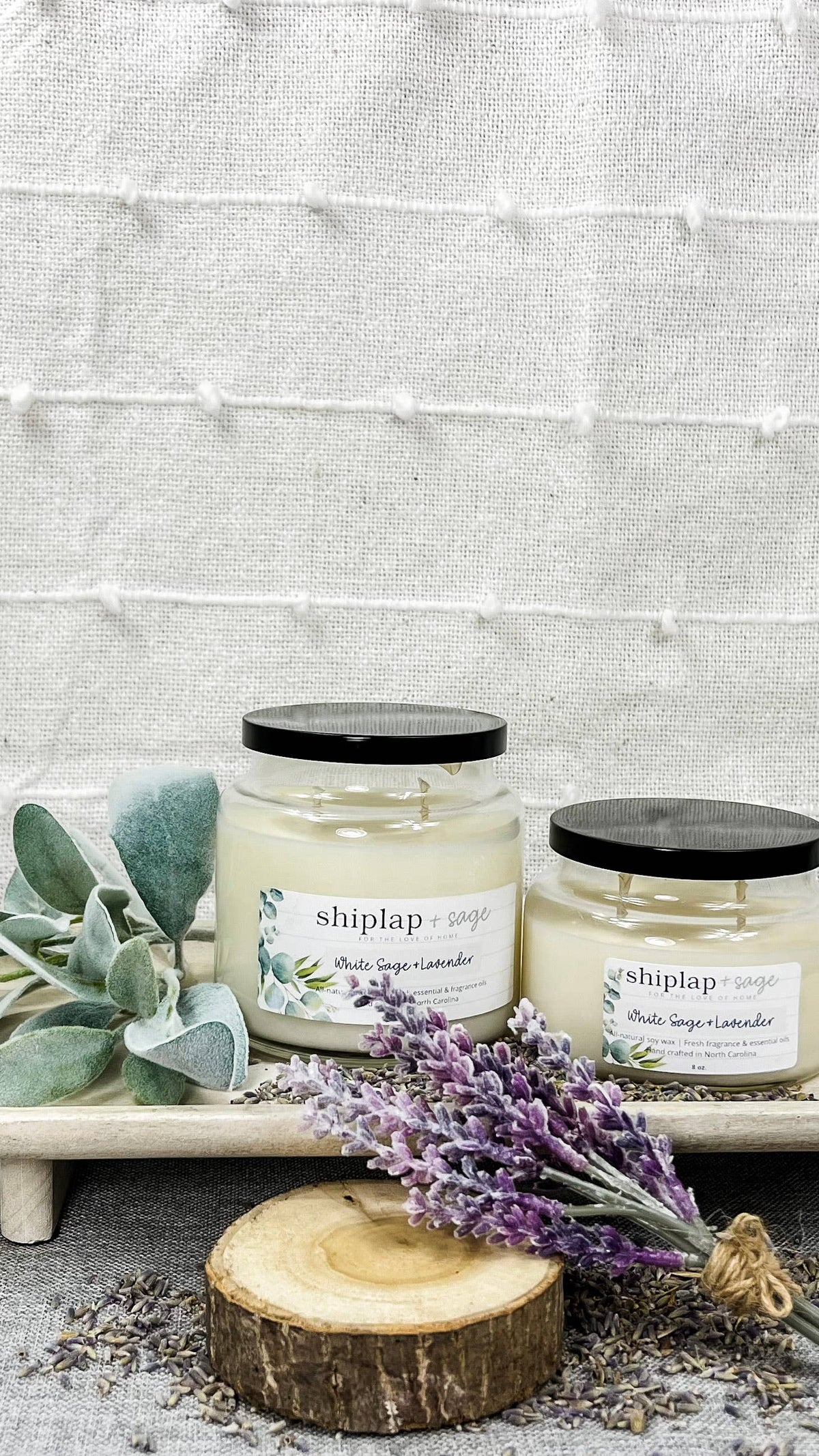 White Sage & Lavender - Candle: 8 oz