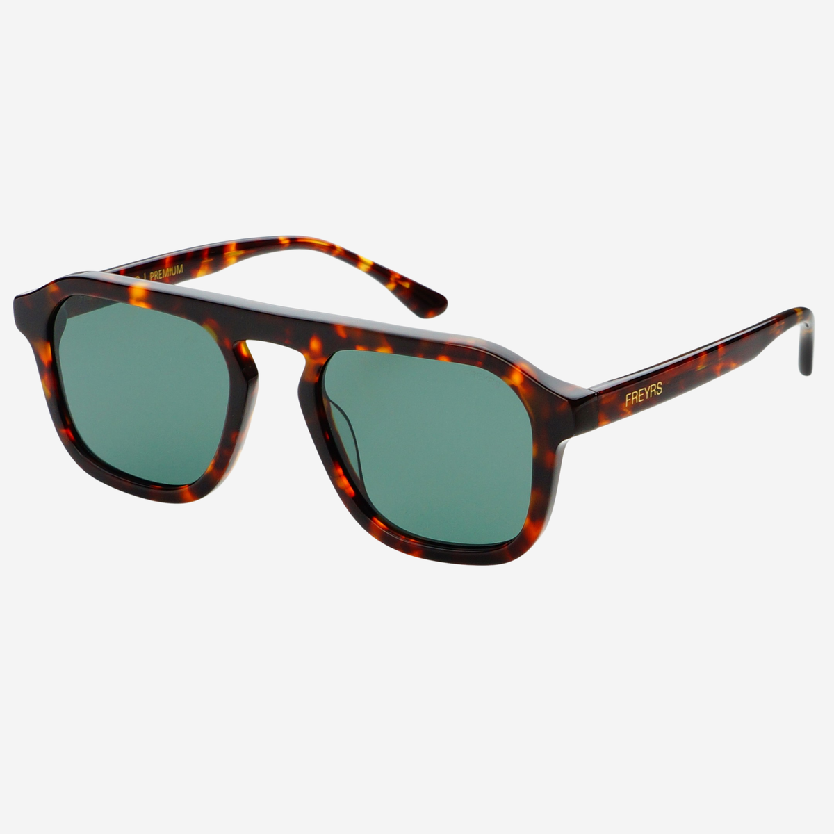 Addison Acetate Unisex Aviator Sunglasses  : Tortoise / G15