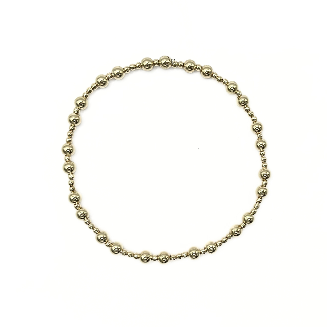 The Charleston Collection 14k Gold-Filled Beaded Bracelets: 6.5"