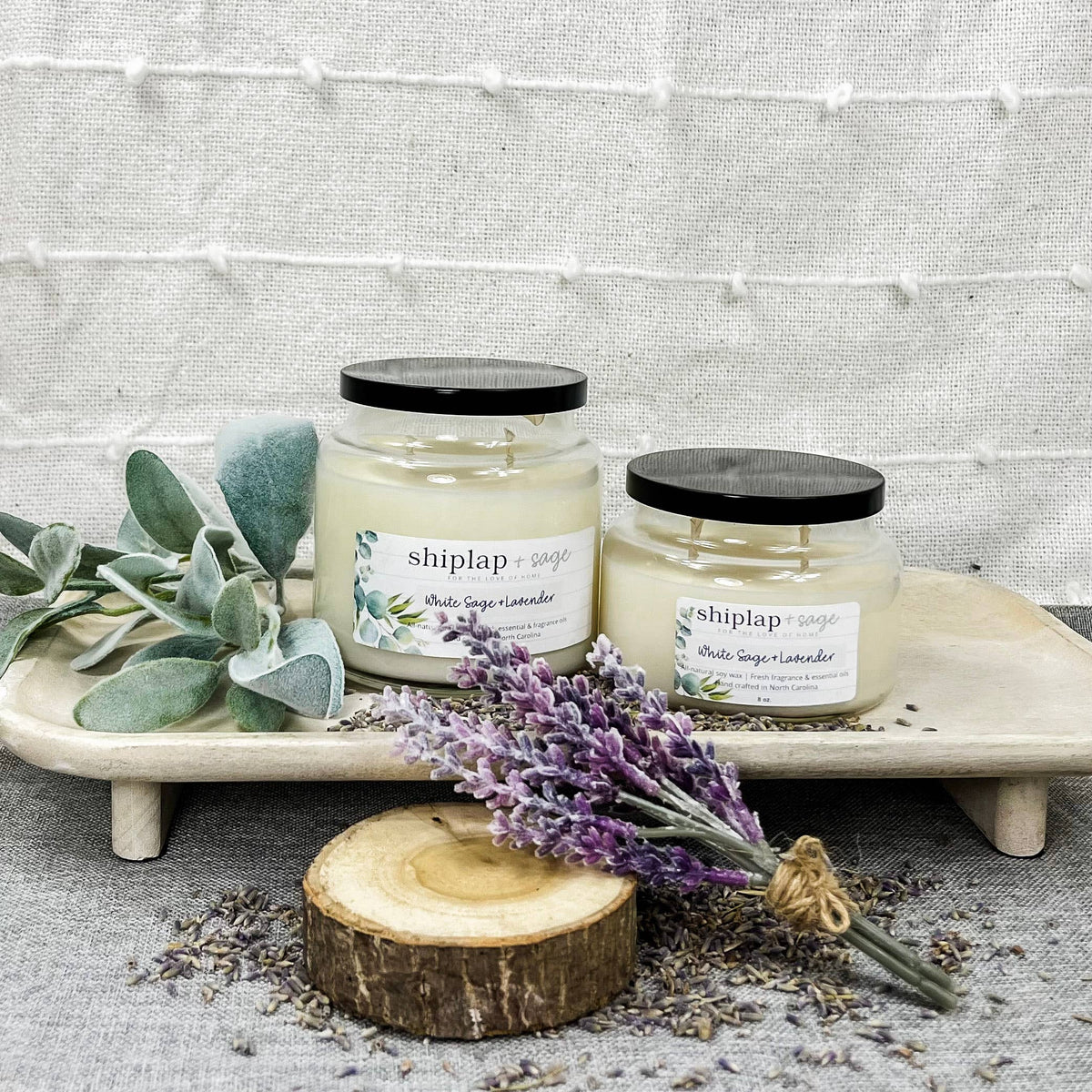 White Sage & Lavender - Candle: 8 oz