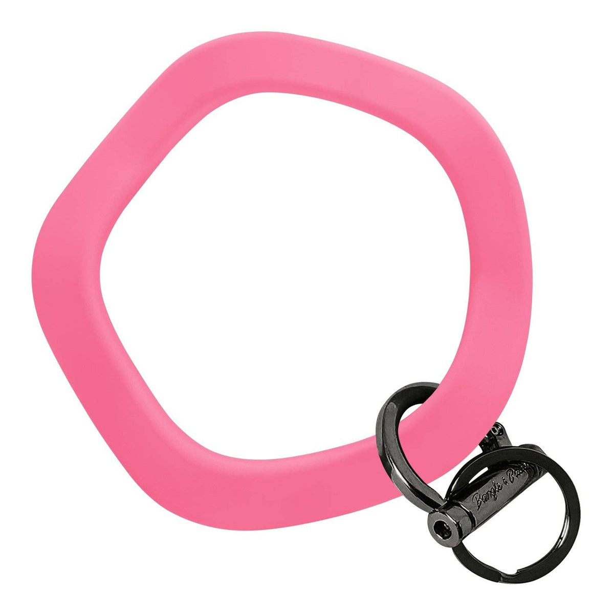 Wavy Bracelet Key Ring: Gold / Wavy - Pastel Lilac