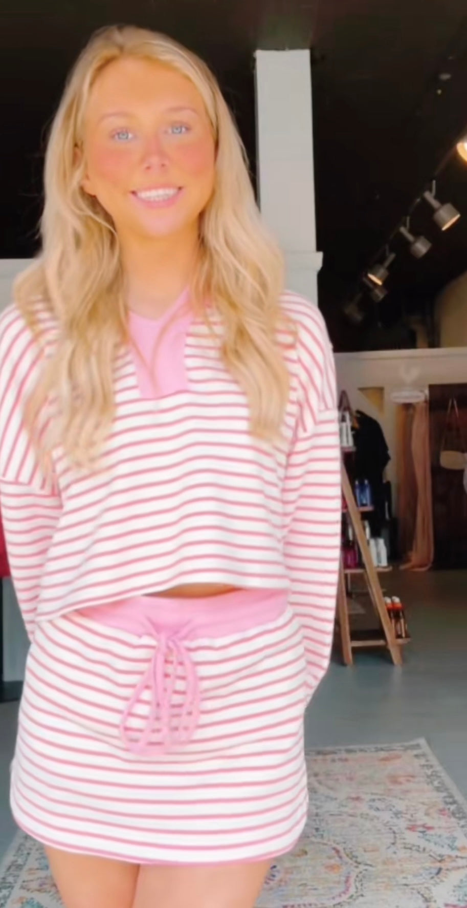 Sweet Pink Stripe Set
