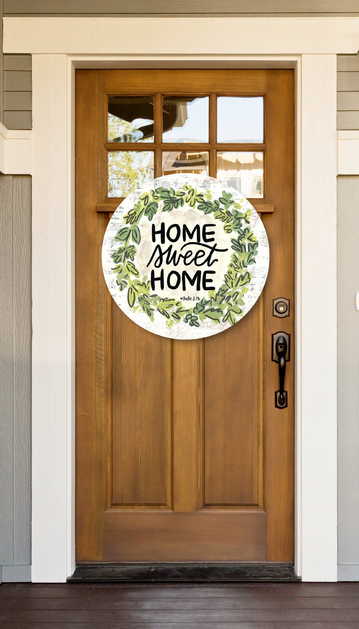 Home Sweet Home Neutral Door Hanger