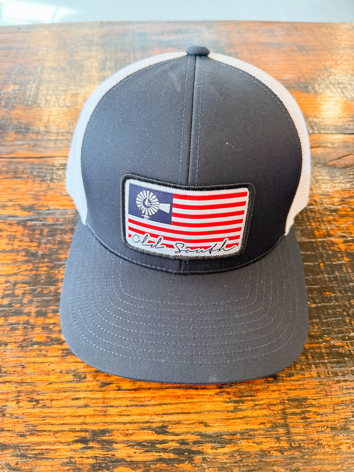 American Flag Patch Old South Hat