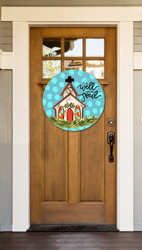 It Is Well Door Hanger