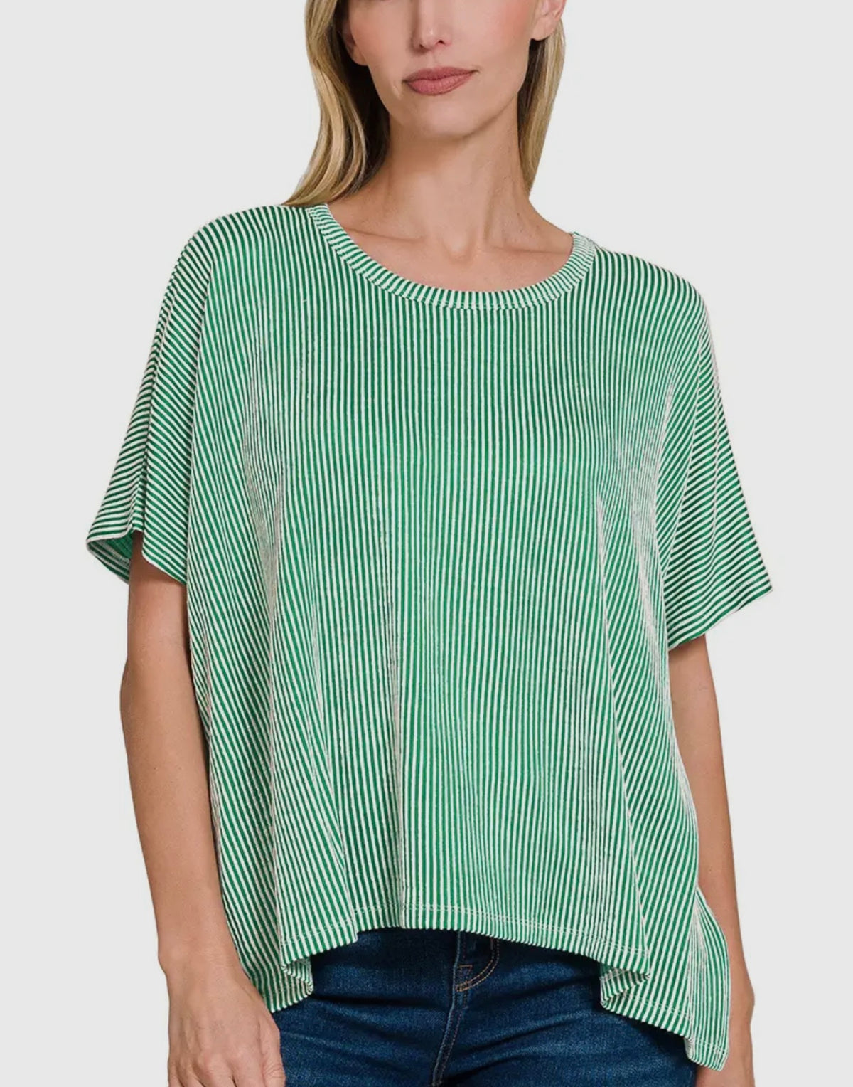 Basic ribbed green