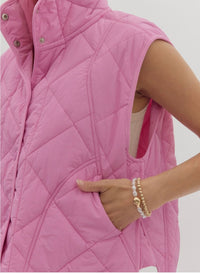 Pink Scalloped Vest