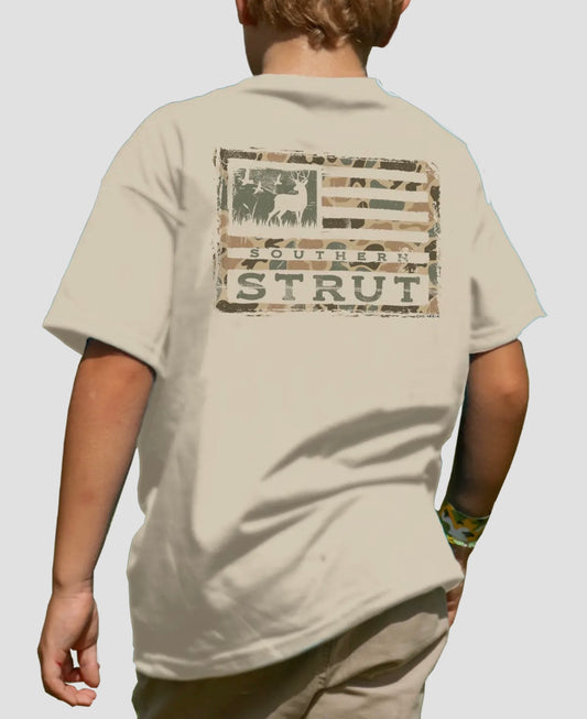 Camo Flag Youth T-shirt