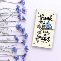 Thank you For Being Friend Happy Block