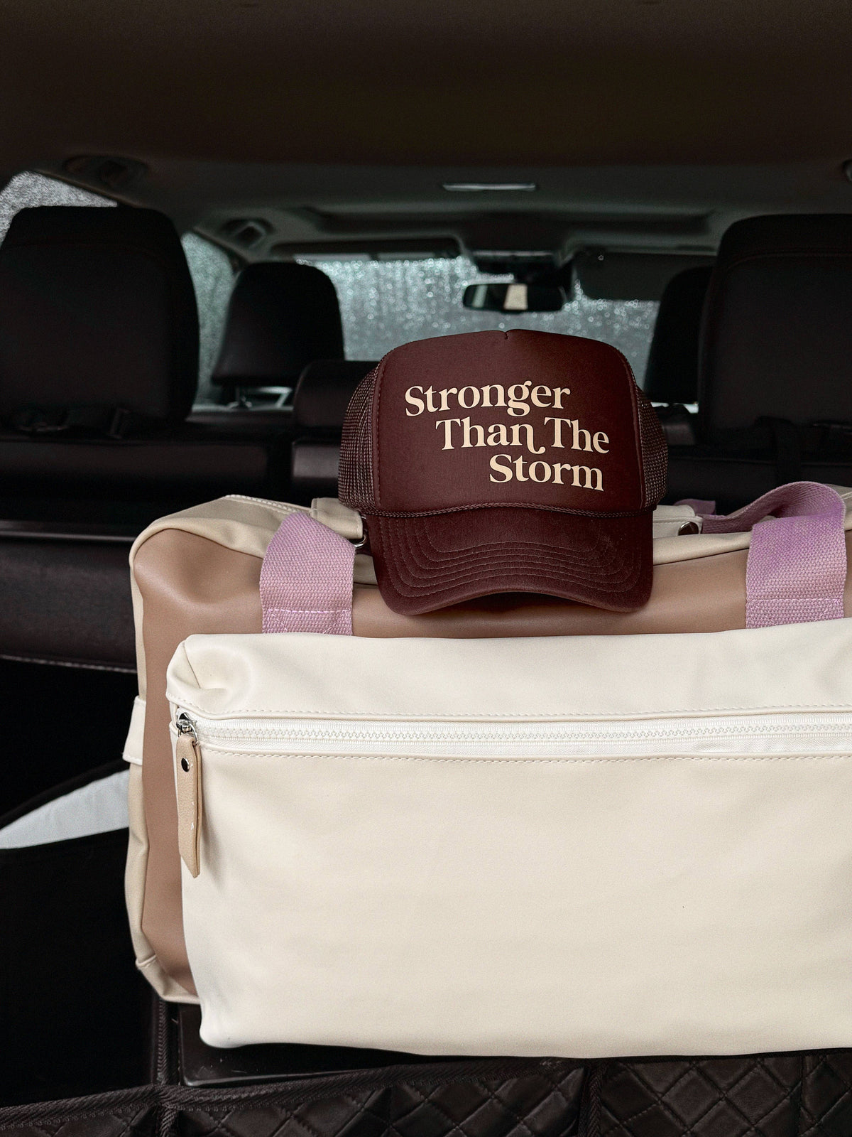 Stronger than the Storm - Espresso Trucker Hat